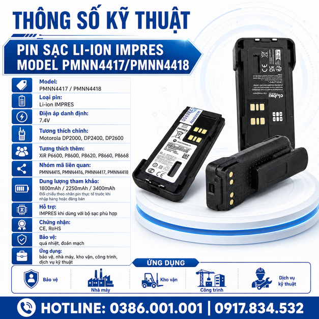 Pin PMNN4417/PMNN4418