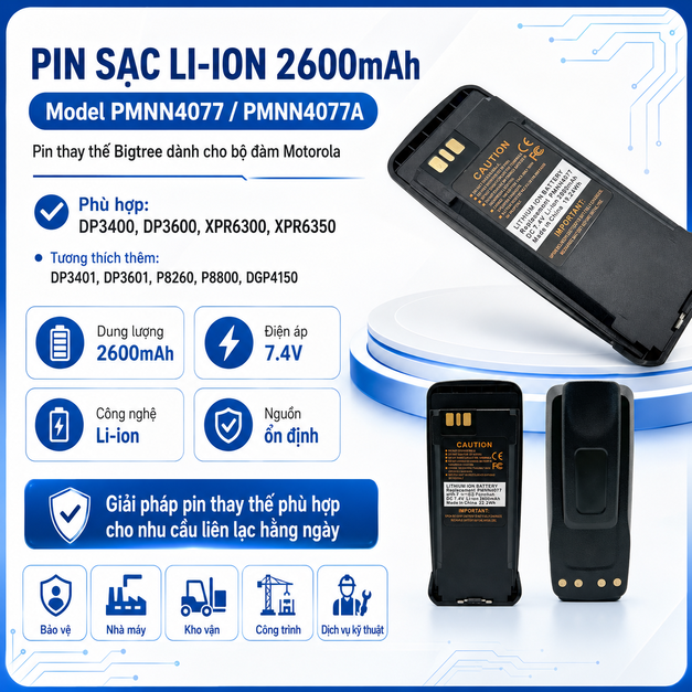 Pin PMNN4077/PMNN4077A