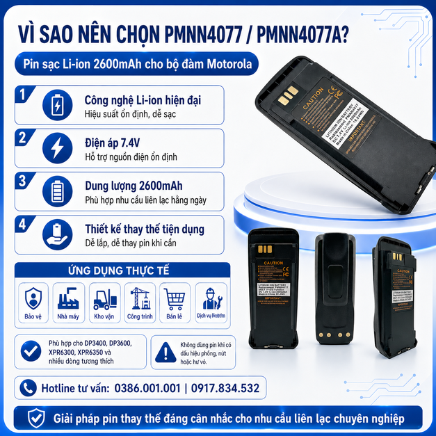 Pin PMNN4077/PMNN4077A