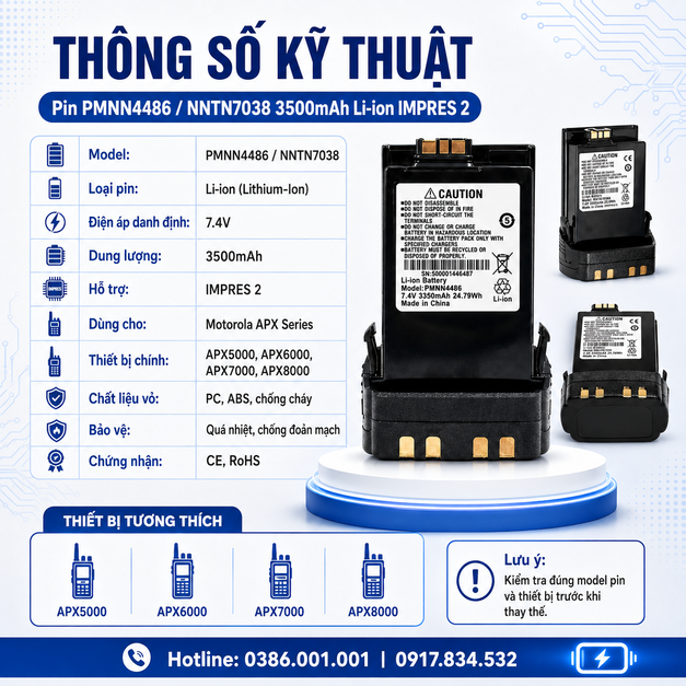 Pin PMNN4486/NNTN7038