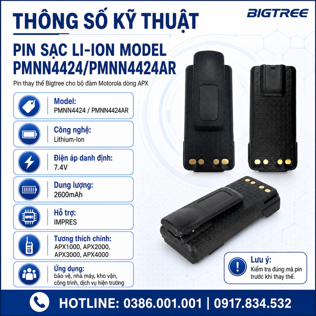 Pin PMNN4424/PMNN4424AR