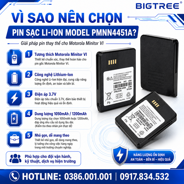 Pin sạc Li-ion Model PMNN4451A