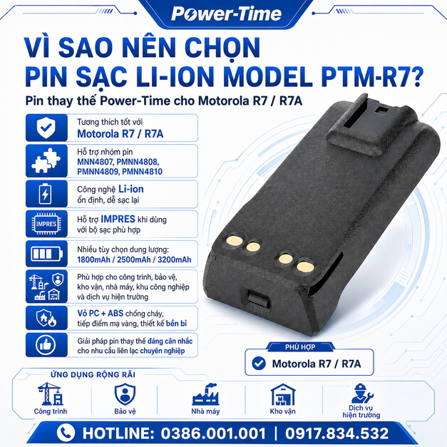 Li-ion Model PTM-R7