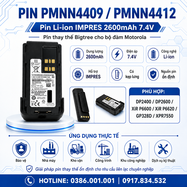 Pin PMNN4409/PMNN4412