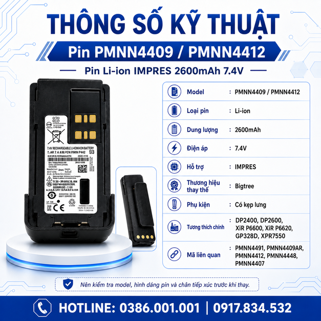 Pin PMNN4409/PMNN4412