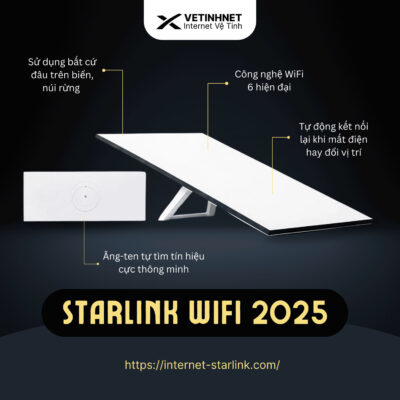 Bộ Phát Wifi Starlink Model 2025– Thiết Bị Internet Vệ Tinh Mạnh Mẽ Vượt Trội