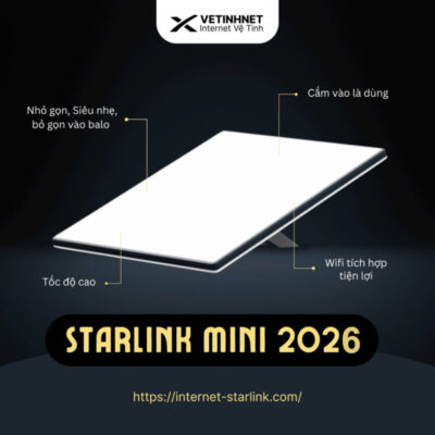 Bộ Phát Wifi Starlink Mini – Internet Vệ Tinh Di Động Mạnh Mẽ Nhất Hiện Nay