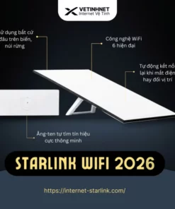 Bộ Phát Wifi Starlink Model 2026– Thiết Bị Internet Vệ Tinh Mạnh Mẽ Vượt Trội