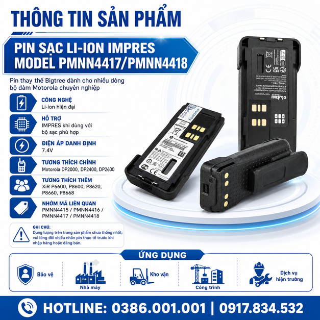 Pin PMNN4417/PMNN4418