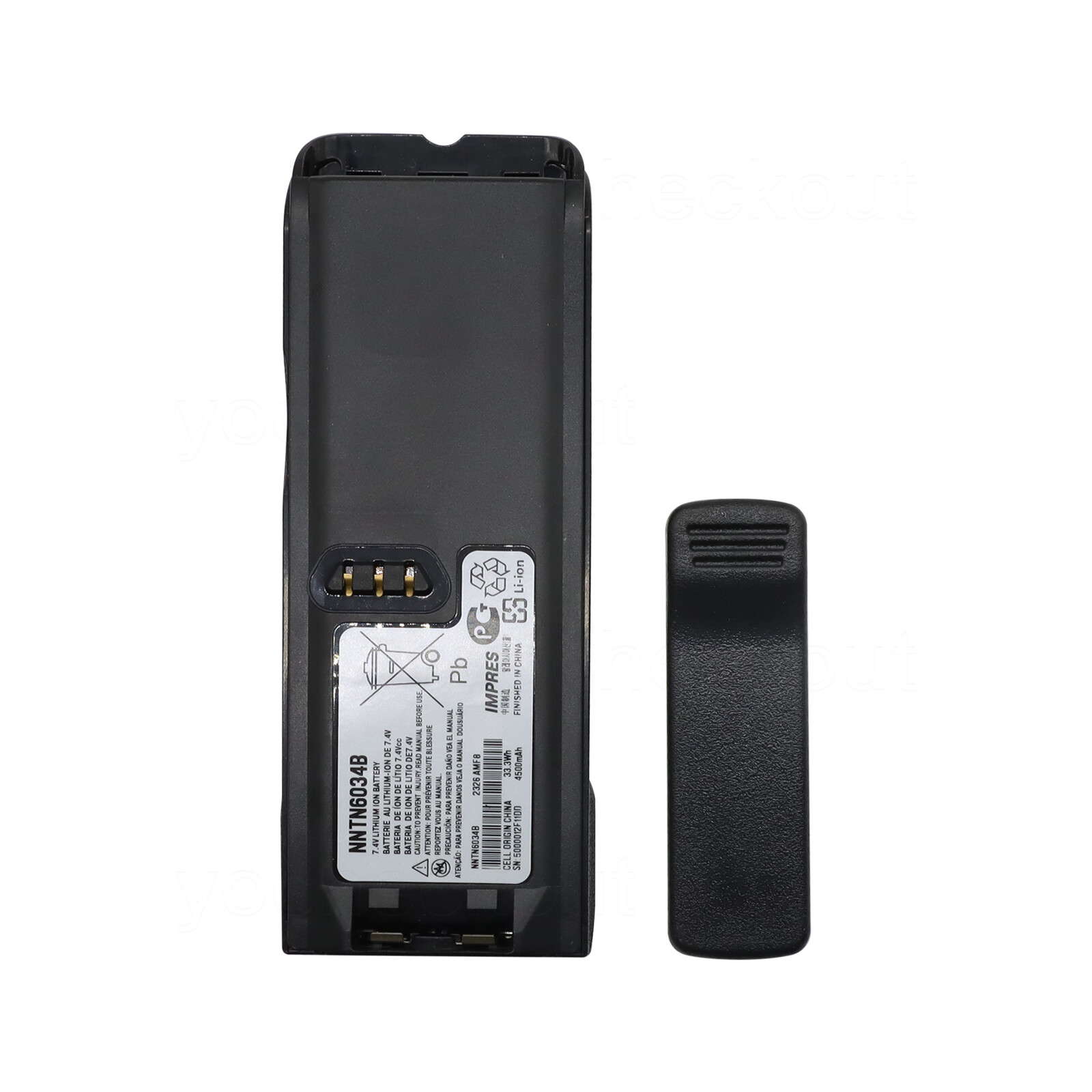Pin sạc Li-ion IMPRES 4500mAh Model NNTN6034 Bigtree Cho Thiết Bị Bộ Đàm Motorola Dòng XTS3000/XTS3500/XTS5000 - Ảnh 2