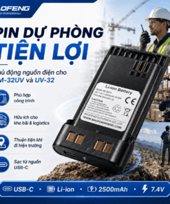 Pin Li-ion Battery Pack Baofeng Dành Cho Dòng DM-32UV / UV-32