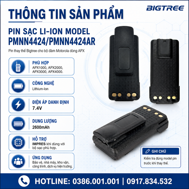 Pin PMNN4424/PMNN4424AR