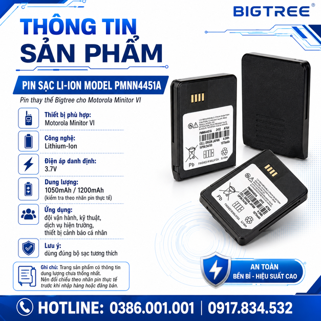 Pin sạc Li-ion Model PMNN4451A