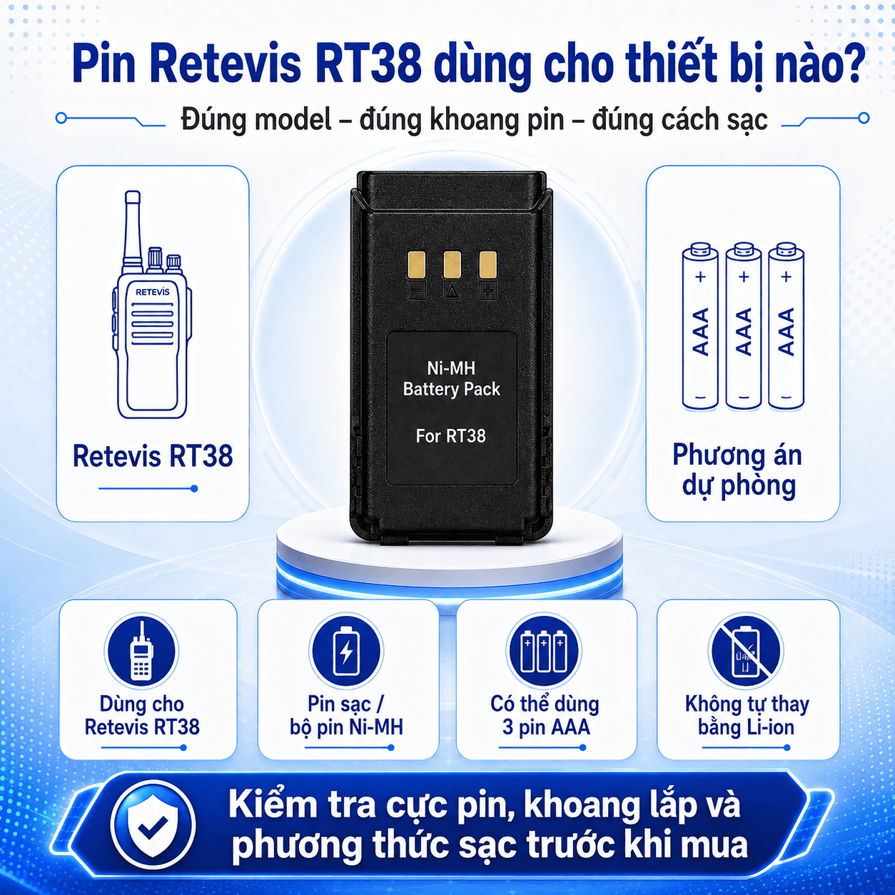 Pin Retevis RT38