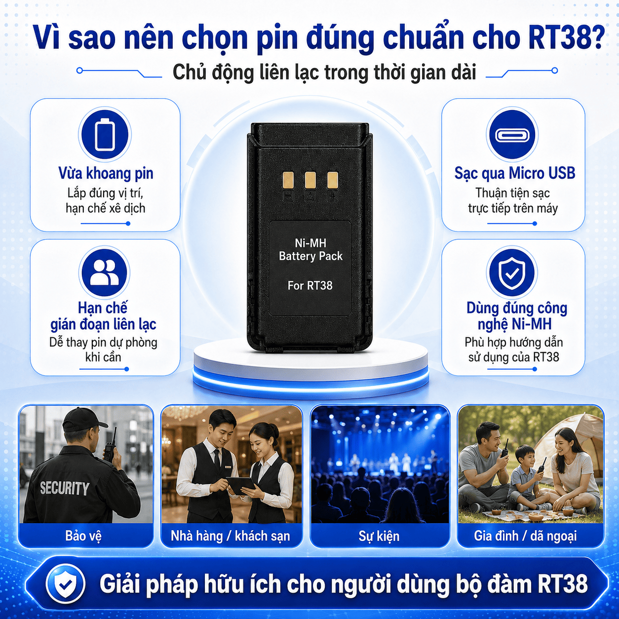 Pin Retevis RT38