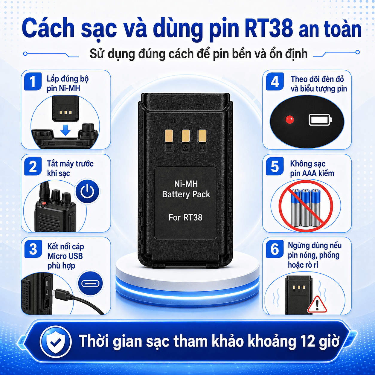 Pin Retevis RT38