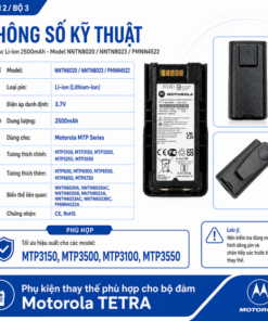 Pin sạc Li-ion 2500mAh Model NNTN8020/NNTN8023/PMNN4522