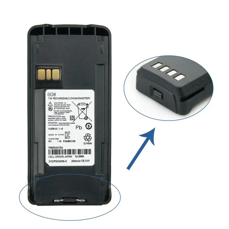 Pin sạc Li-ion IMPRES 1750mAh Model PMNN4476 Bigtree Cho Thiết Bị Bộ Đàm Motorola Dòng CP1200/CP1600/CP185/EP350 - Ảnh 4