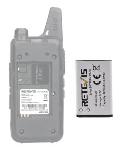 Alternative view of Pin Retevis RT22/RT622 1000mAh 3.7V Chính Hãng