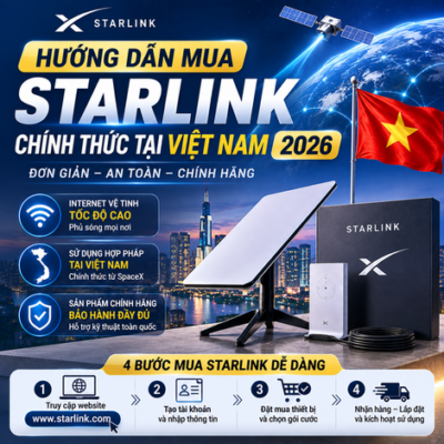 Hướng Dẫn Mua Starlink Chính Thức Tại Việt Nam 2026