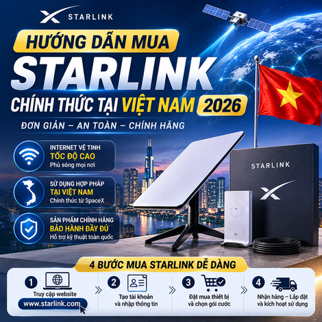 Hướng Dẫn Mua Starlink Chính Thức Tại Việt Nam 2026