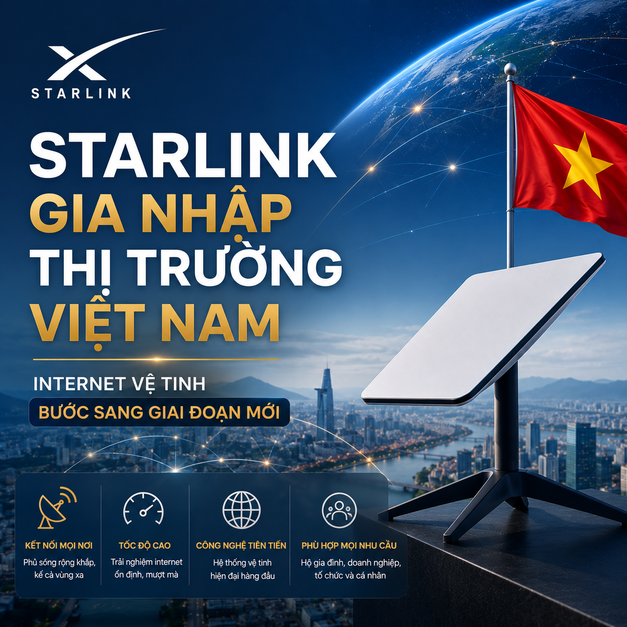 Starlink Gia Nhập Thị Trường Việt Nam: Internet Vệ Tinh Bước Sang Giai Đoạn Mới